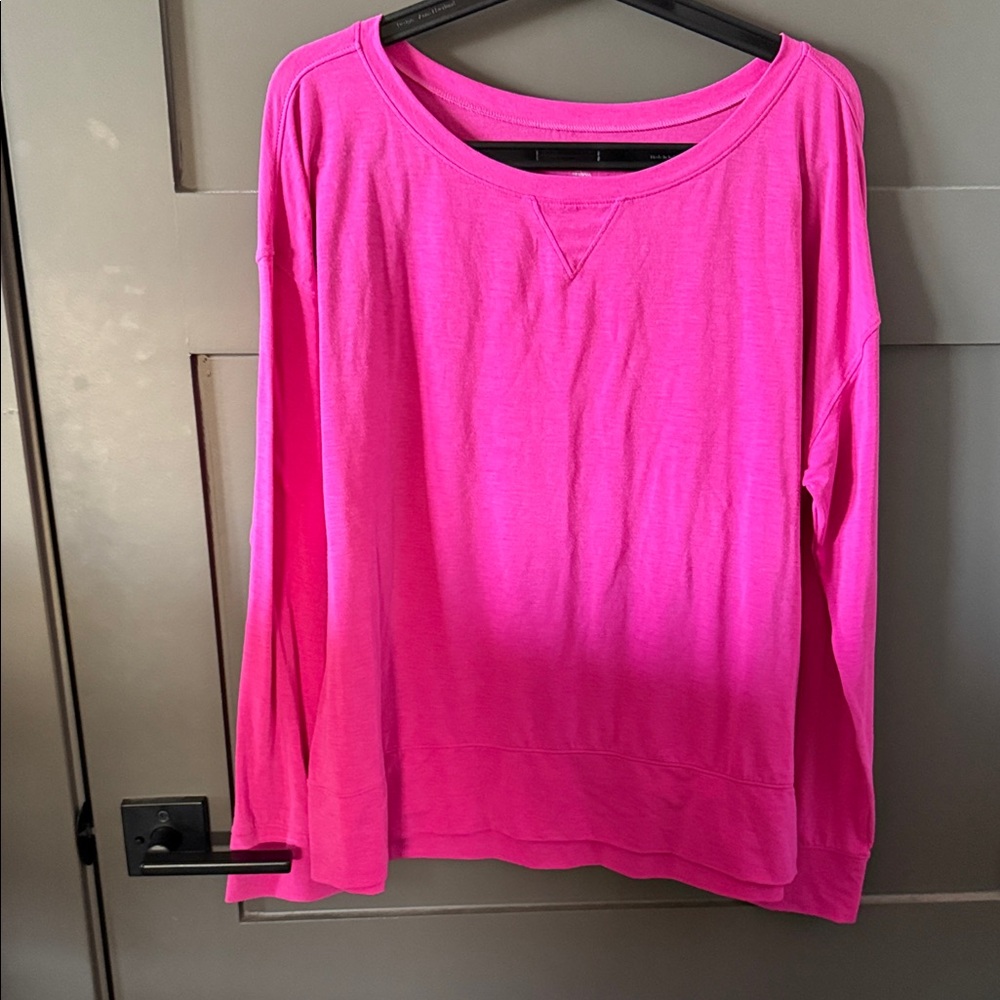 GAP Bright Pink Long Sleeve Tee